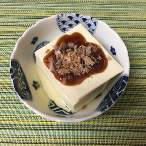 簡単♪ねぎとチーズのお好み焼き風味豆腐